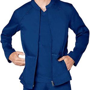 Adar Responsive Zip Front Scrub Jacket